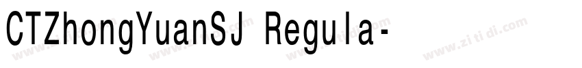 CTZhongYuanSJ Regula字体转换 CTZhongYuanSJ Regula字体转换